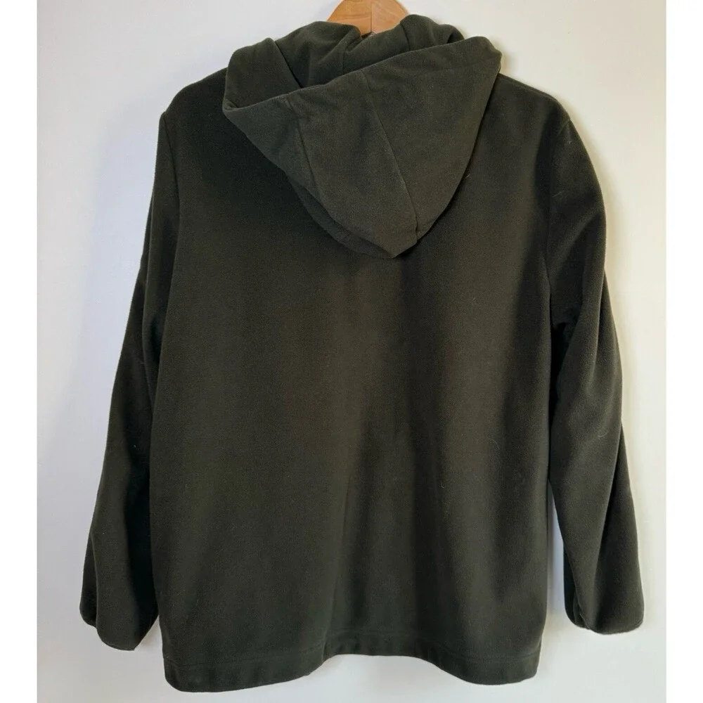 Banana‎ Republic Mens Green Fleece Full Zip Hoodie Jacket Size Large